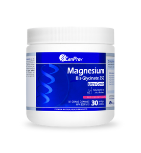 CanPrev: Magnesium Bis-Glycinate Powder Blueberry 30 servings