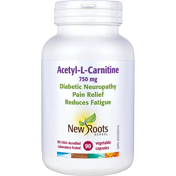 New Roots Herbal: Acetyl-L-Carnitine 750mg 90 Capsules