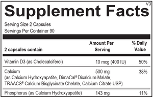Orthomolecular Products Reacted Calcium 180 Capsules