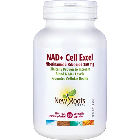 New Roots Herbal: NAD+ Cell Excel 60 Capsules