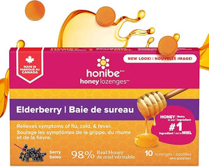 Honibe Honey Lozenges Elderberry 10 lozenges