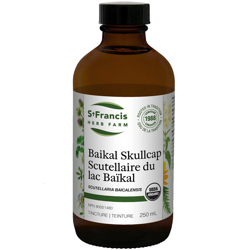 St. Francis Herb Farm: Baikal Skullcap Scutellaria Baicalensis Tincture 250ml