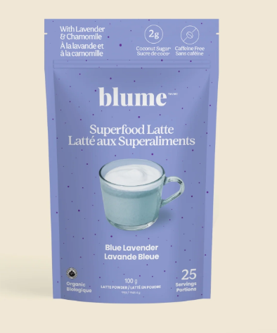 Blume Superfood Latte Powder: Blue Lavender Blend