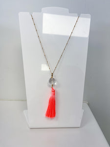 Valero Jewellery Coral Tassel Necklace