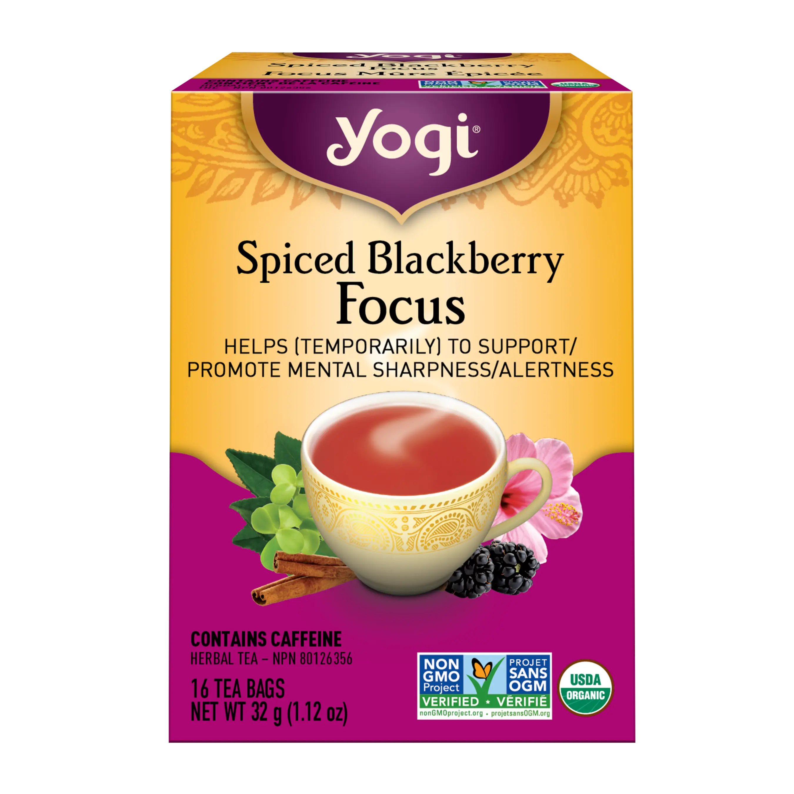 Yogi Tea Spiced Blackberry Focus