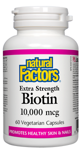 Natural Factors: Biotin 10,000mcg Extra Strength 60s