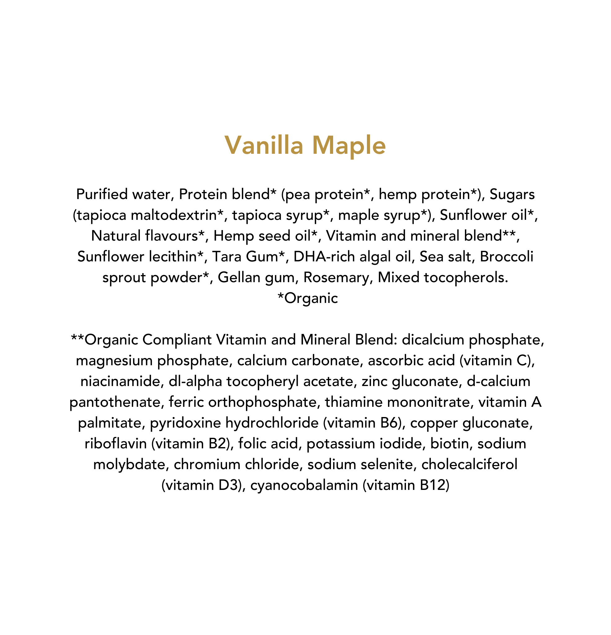 Sperri Vanilla Plant-Based Meal Replacement 330ml