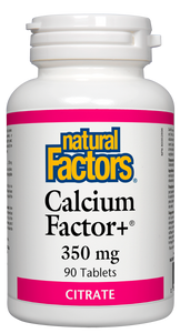 Natural Factors: Calcium Factor Citrate 350mg 90 Tablets