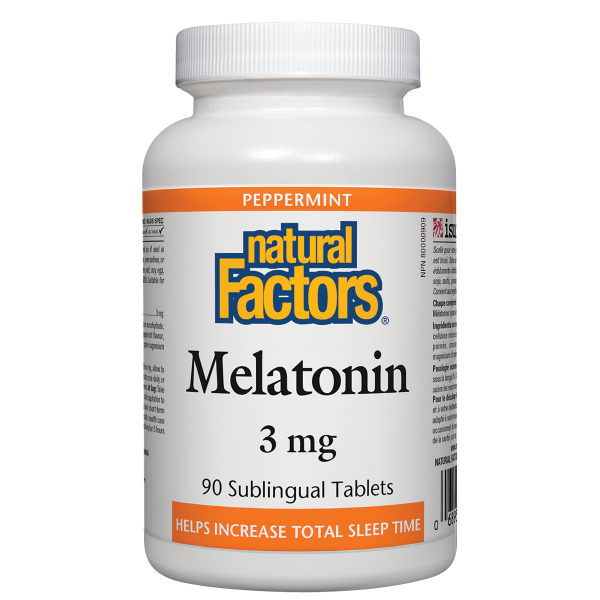 Natural Factors: Melatonin 3mg, Peppermint 90s