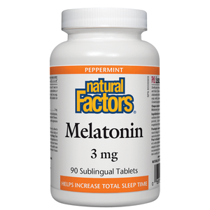 Natural Factors: Melatonin 3mg, Peppermint 90s