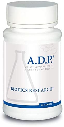 Biotics Research: ADP ANT-DYSBIOSIS Emulsified Oregano 60 Tablets
