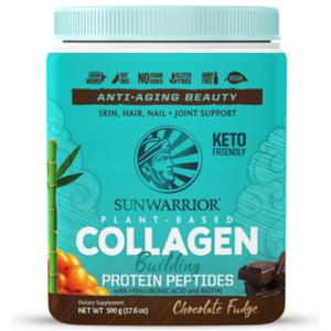 Sunwarrior: Collagen Building Protein Peptides Plant Based Chocolate Fudge