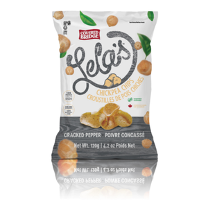 Covered Bridge Lela's Chickpea Chips Cracked Pepper 120g