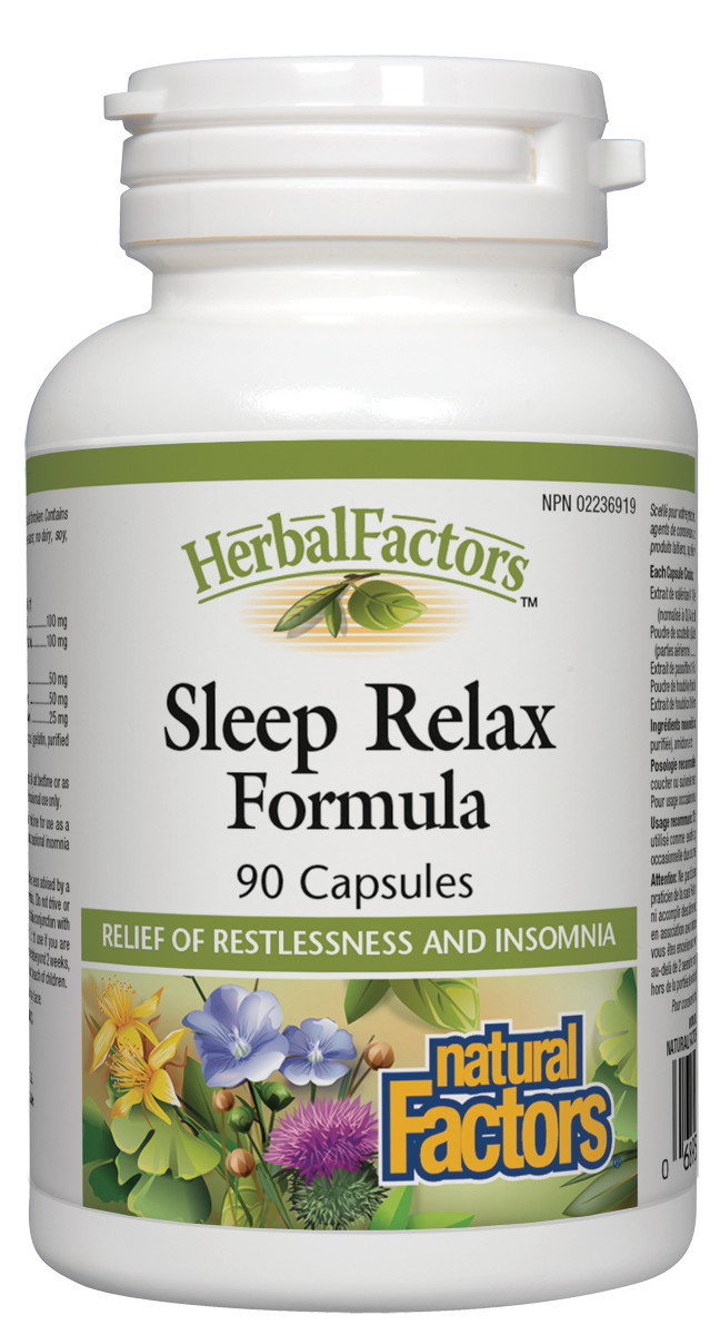 Natural Factors: Sleep Relax Formula 90 Capsules
