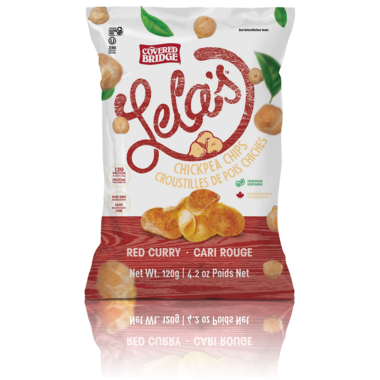 Covered Bridge Lela's Chickpea Chips Red Curry 120g