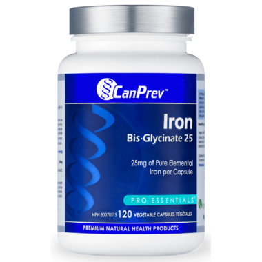 CanPrev Iron Bis-Glycinate 25mg 120 Capsules