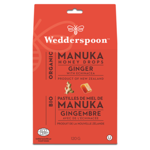 Wedderspoon: Manuka Honey Drops Ginger 120s