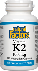 Natural Factors: Vitamin K2 100mcg 120 Capsules
