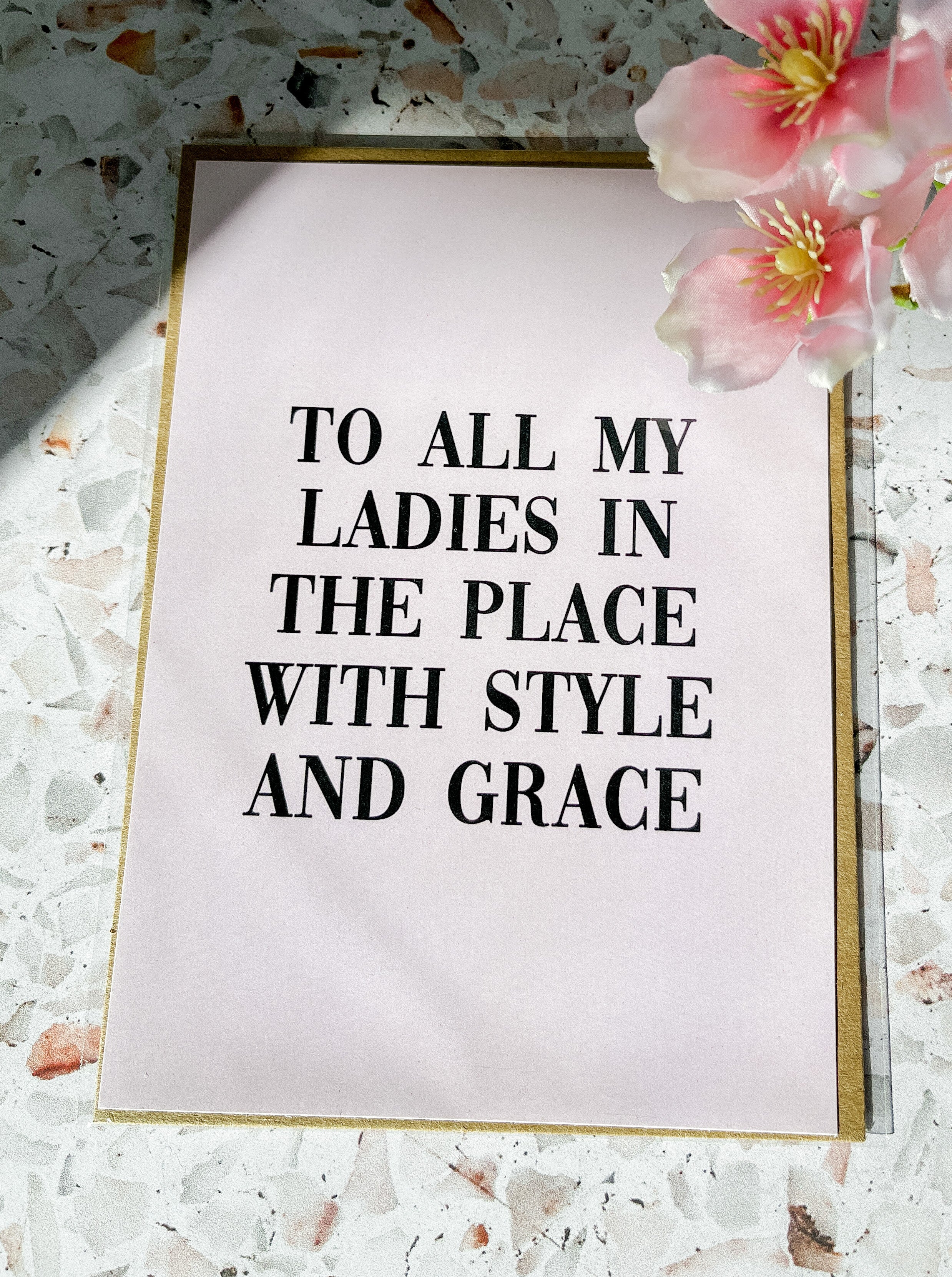 Card: To All My Ladies