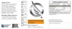 QuickSilver: NanoEmulsified CoQ10 50 ml