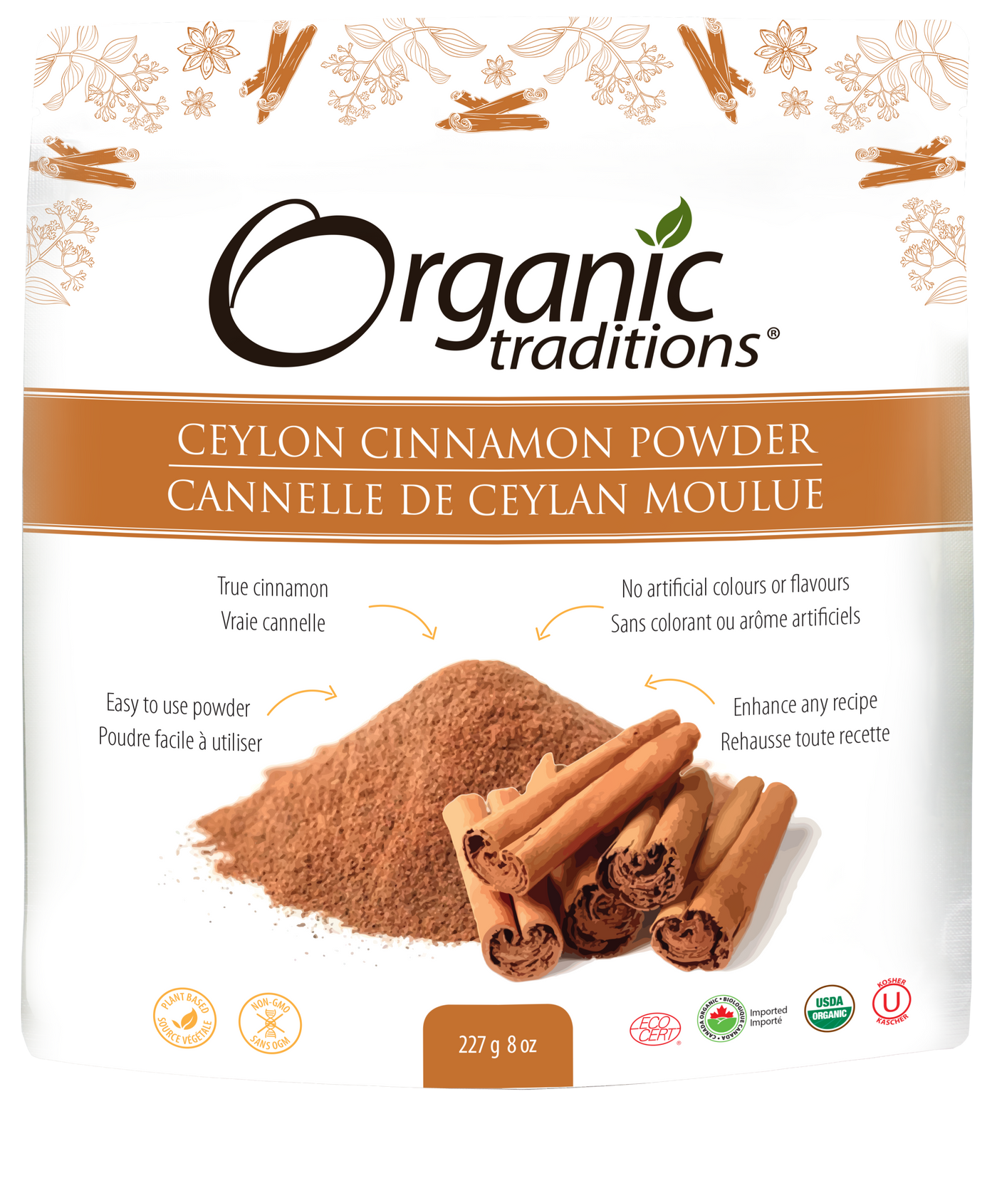 Organic Traditions Ceylon Cinnamon 227g