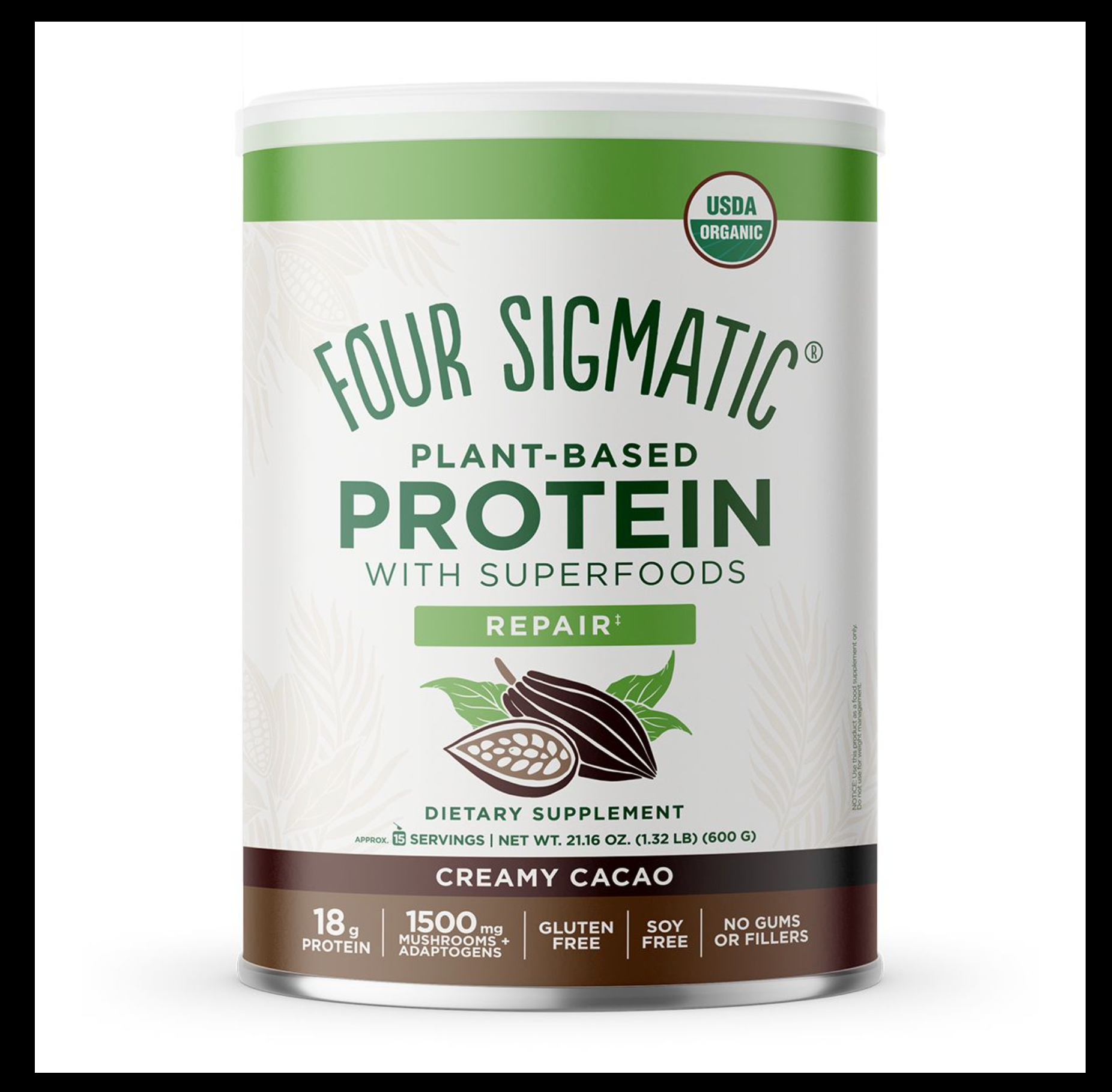 Four Sigmatic: Superfood Protein with Mushrooms & Adaptogens Creamy Cacao