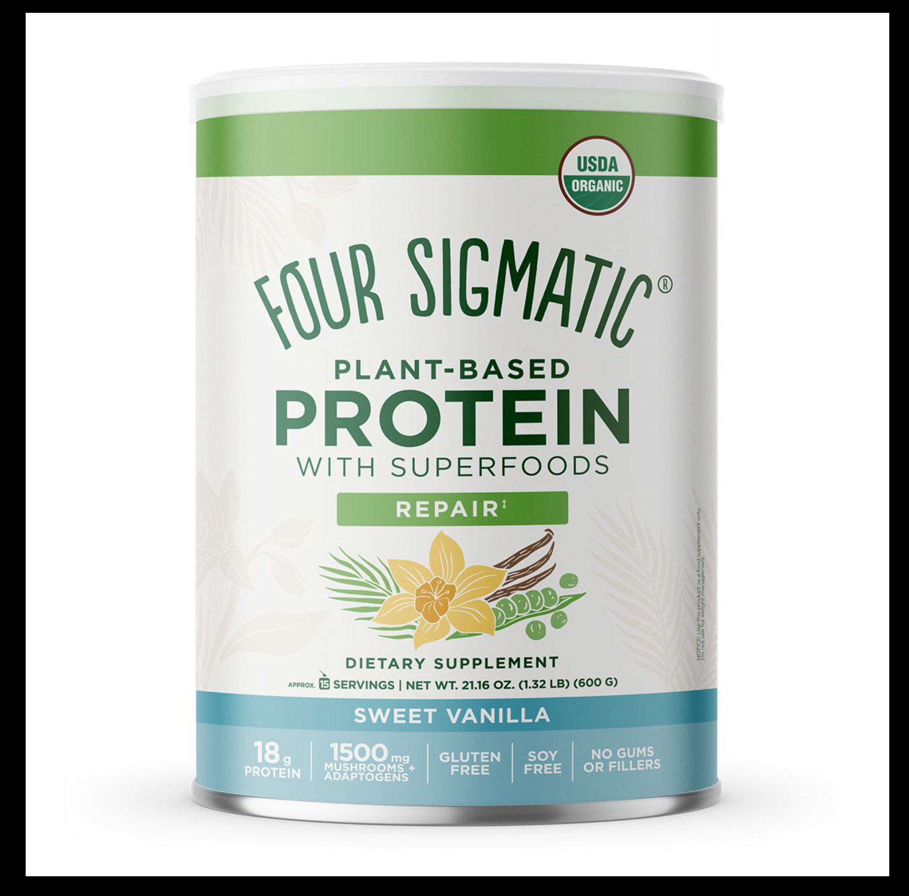 Four Sigmatic: Superfood Protein with Mushrooms & Adaptogens Vanilla