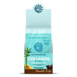 Sunwarrior: Collagen Building Protein Peptides Plant Based Chocolate Fudge