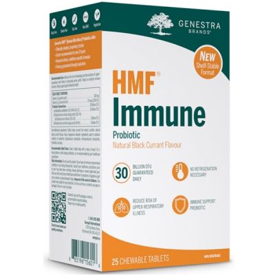 Genestra HMF Immune Probiotic Shelf-Stable 25 Chewable tablets