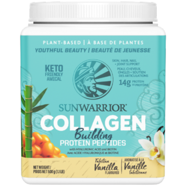 Sunwarrior Collagen Building Protein Peptides Plant Based Tahitian Vanilla