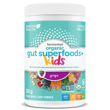 Genuine Health: Fermented Organic Gut Superfoods+ Kids Grape