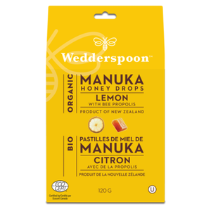 Wedderspoon: Manuka Honey Drops Lemon 120s