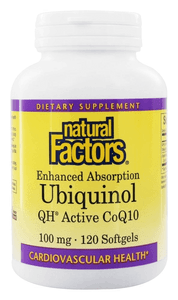 Natural Factors: Ubiquinol CoQ10 100mg 60s